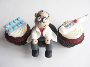 Cupcake top of a doctor